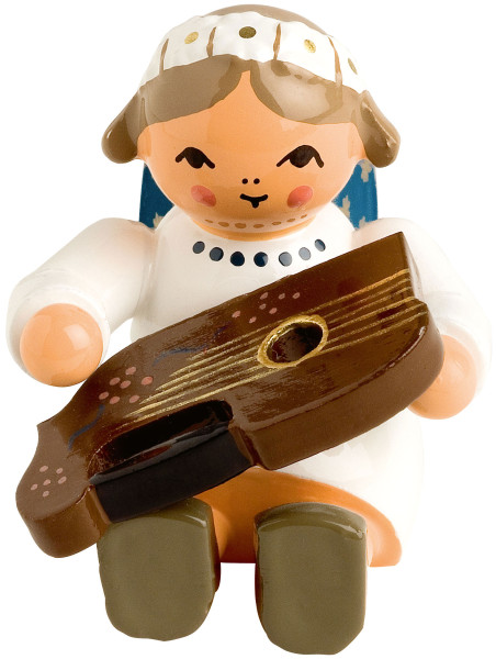 Engel, sitzend mit Zither