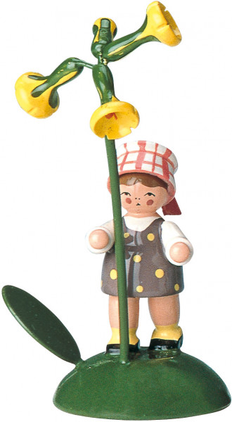 Blumenkind Mädchen mit Himmelschlüssel