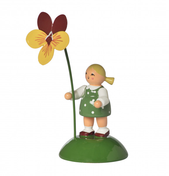 Mädchen mit Stiefmütterchen (Auslauf)