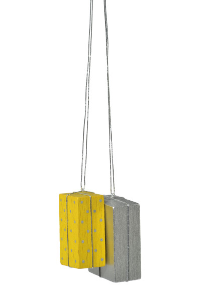 Baumbehang "Pakete gelb/silber"